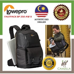 Lowepro Fastpack BP 250 AW II Black (Lowepro Malaysia Warranty)